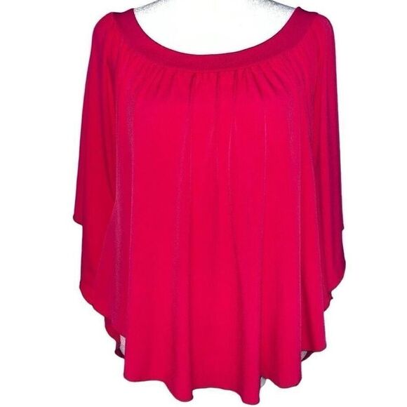 Express hot pink ruffle blouse XS - Picture 1 of 5